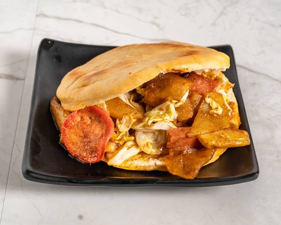 炸串夹馍 - Fried Skewer Sandwich